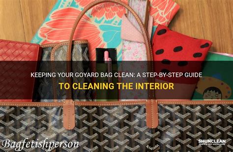 how to clean goyard products.